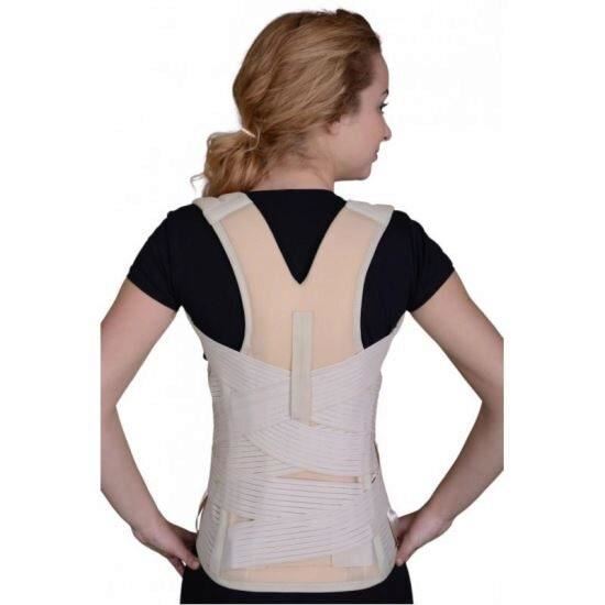 Orteza toraco-lombo-sacrala, Corset Hessing-Taylor, negru, BRC 340