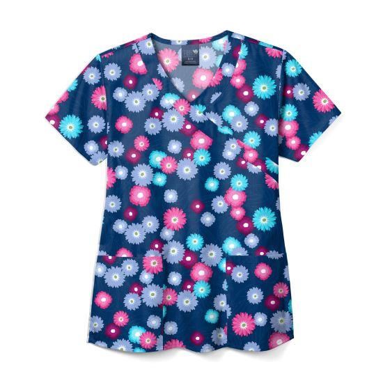 Bluza medicala imprimata, Zoe&Chloe  Z14213-BMB
