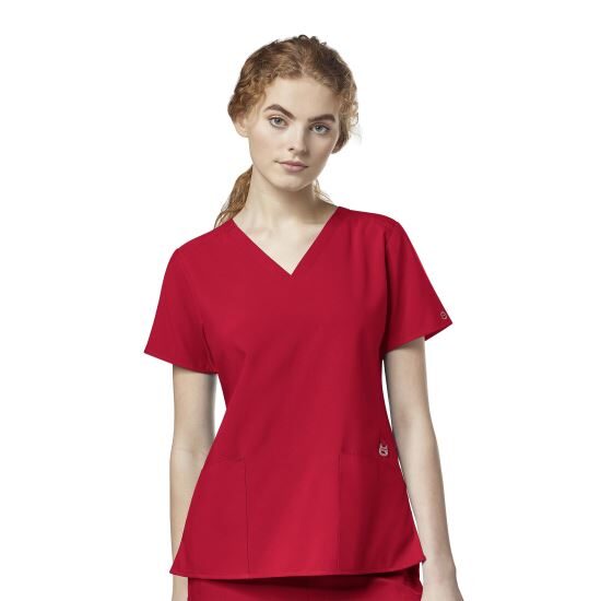 Bluza uniforma medicala, W123, 6555-REDT 