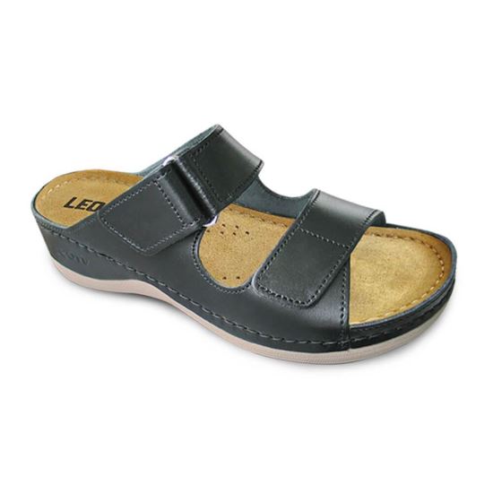 Saboti dama de vara Leon 905, negru