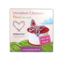 Leucoplast din panza oxid zinc, 2.5cm x 5m, Easy Care
