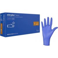 Manusi nitril, Nitrilex Basic Blue, fara pudra