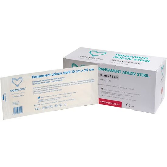 Pansament adeziv steril cu tampon absorbant Easycare