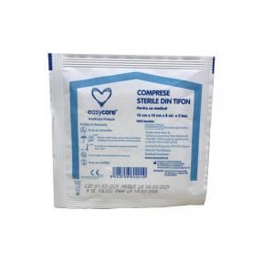 Comprese sterile tifon pliate10 x 10cm x 8str x 5 buc