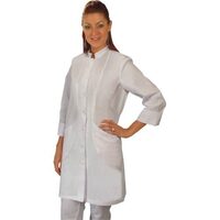 Halat medical stil tunica, cambrat, Natural