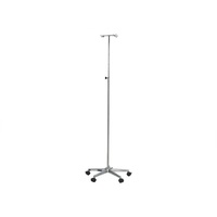 Stativ perfuzie inox, 2 carlige 