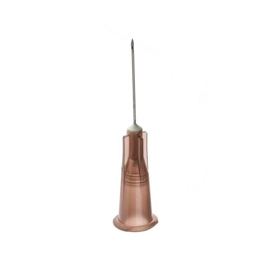 Ace pentru seringa 26G (0.45 x 20 mm), Maro - 100 buc