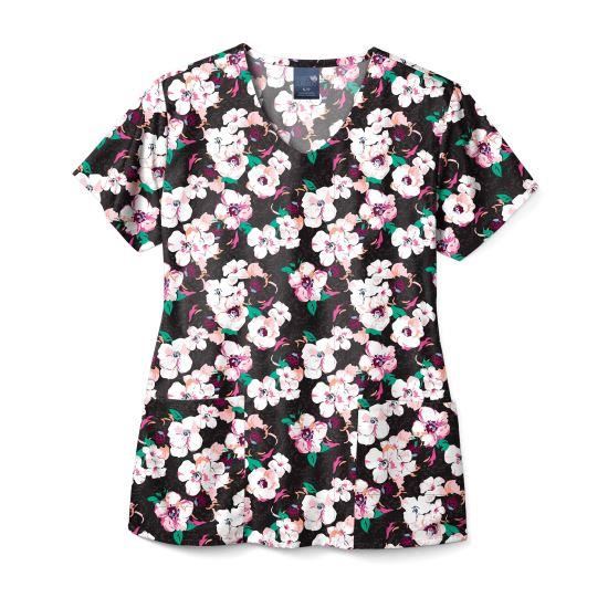 Bluza medicala imprimata, Zoe&Chloe  Z12213-PRY