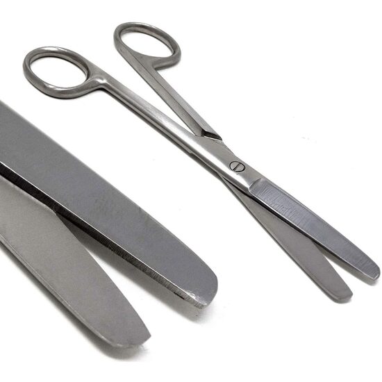 Foarfeca chirurgicala dreapta, 14cm, cu varfuri boante