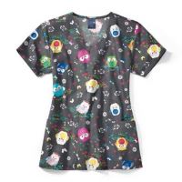 Bluza medicala imprimata, Zoe&Chloe Z12202-TTR