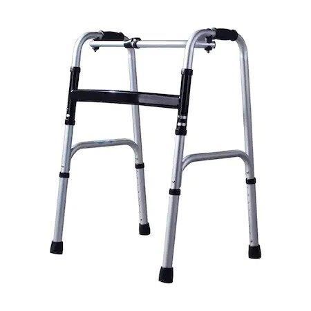 Cadru de mers pliabil, curbat, cu roti, ajustabil pe inaltime, CMZ-8202 DLY