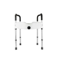 Inaltator WC/toaleta de 12 cm cu manere de sustinere, reglabil pe inaltime, CMI 7060B L
