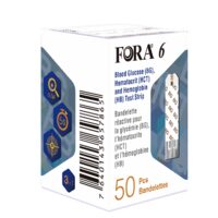 Teste Glicemie-Hematocrit-Hemoglobină (3 în 1) pentru Fora 6 Connect (50 buc/cutie)