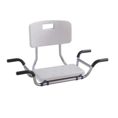 Scaun pentru cada cu spatar, din aluminiu, latime reglabila, CMX 794LBS